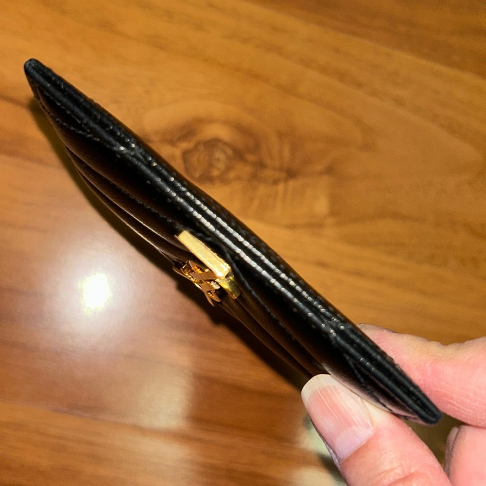 Authentic YSL Monogram Card Case in Grained Leather - Picture 7 of 12